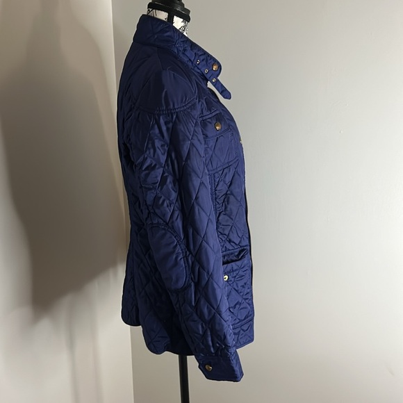 Banana Republic Blue Military Field Jacket Quilted Design - Picture 12 of 14